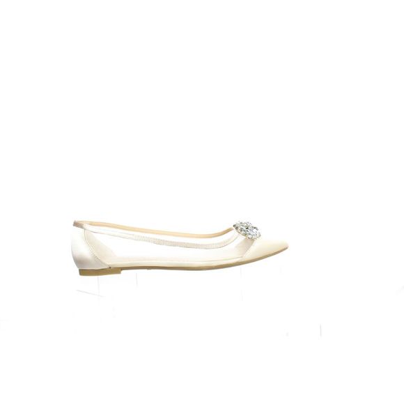 Badgley Mischka Womens Jeri Gold Ballet Flats Size 6 Medium (B, M)! - Picture 1 of 4
